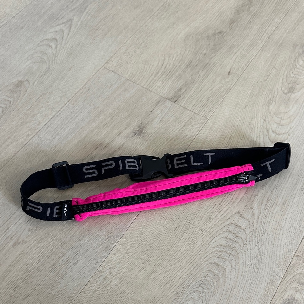 SPIbelt Black and Pink Running Belt
